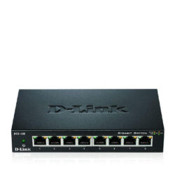 D-Link DGS-108 8-Port Gigabit Desktop Switch In Metal Casing