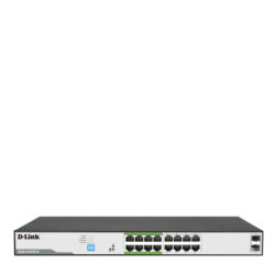 D-Link  DGS-F1018P-E 250M 16 1000Mbps PoE Switch with 2 SFP Ports