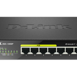 D-Link DGS-1008P 8-Port Desktop Switch with 4 PoE Ports