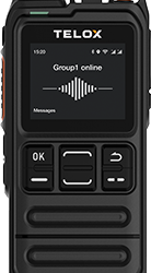Telox MT100 Ultra-Compact PTT Over Cellular (POC) Handheld Terminal