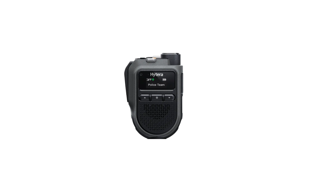 Hytera W60 Wearable MCS / PoC Radio can function both as a remote speaker and a PTT over cellular radio, as well as a body worn camera
